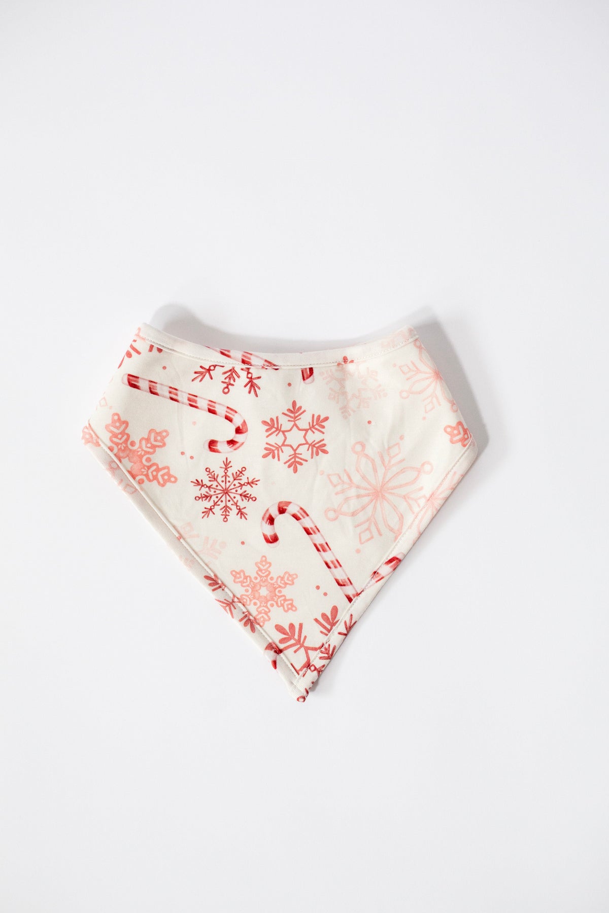 My First Candy Cane: Bamboo Bib in Blue & Peach by Rayn’s Tiny Stitches