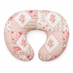 Pink Green Patchwork Ruffle Nursing Pillow Cover by Little Mae & Co