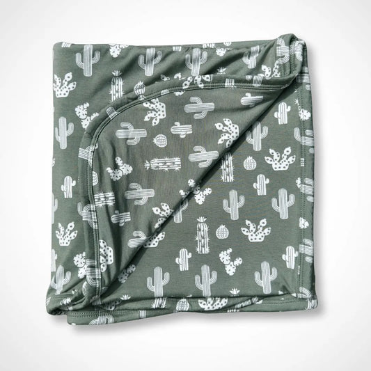 Cactus Blanket Made with Bamboo and Spandex for Swaddling and Nursing Cover Kolorful Everetts Place: Online Boutique