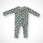 Kolorful Cactus Print Bamboo Baby Pajama with Two Way Zipper and Fold Over Hands and Feet - Apparel & Accessories > Clothing > Baby & Toddler Clothing > Baby & Toddler Sleepwear Pajama