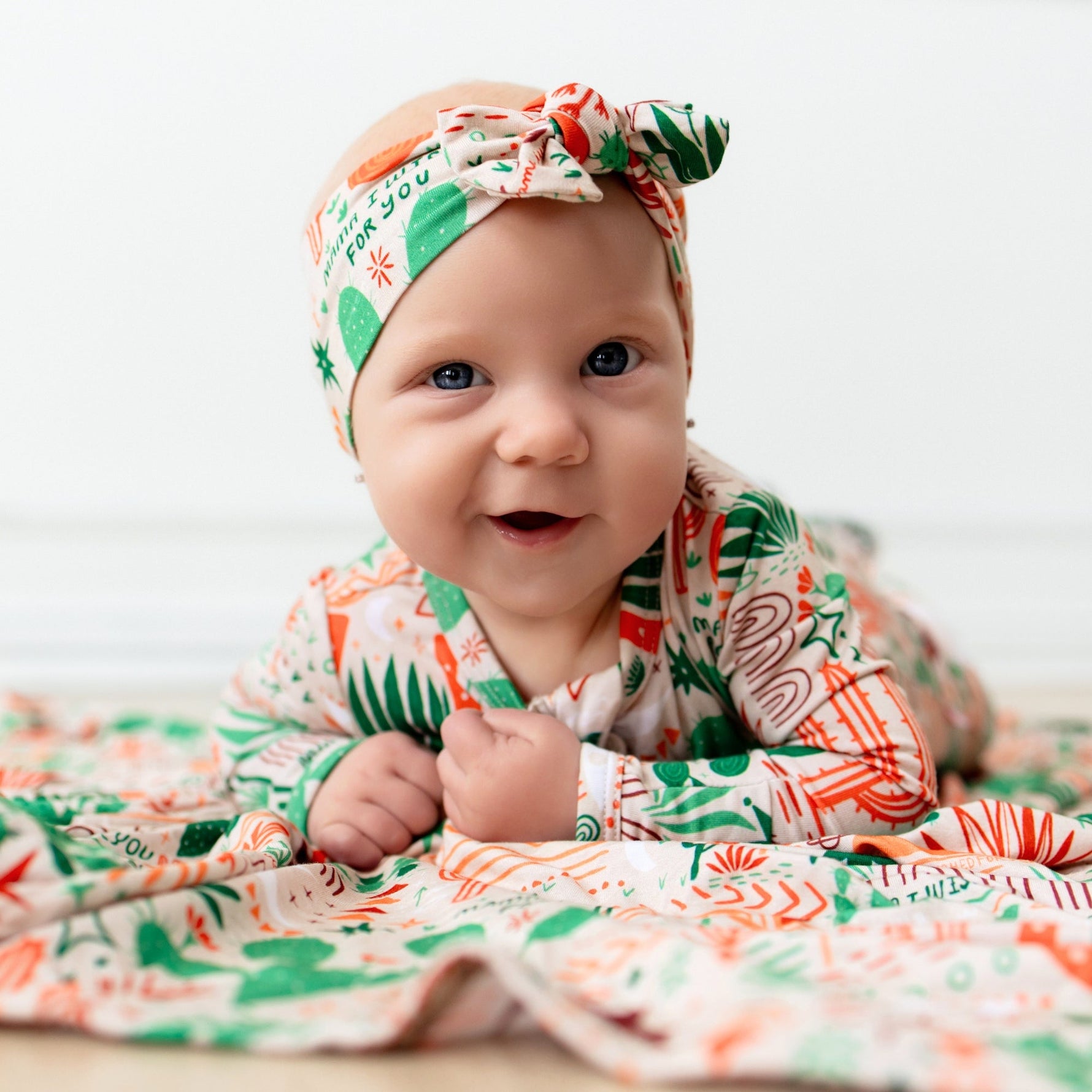 The SoftKnot Bow | Desert Cactus (Beige) by Raising Mama at Everetts Place