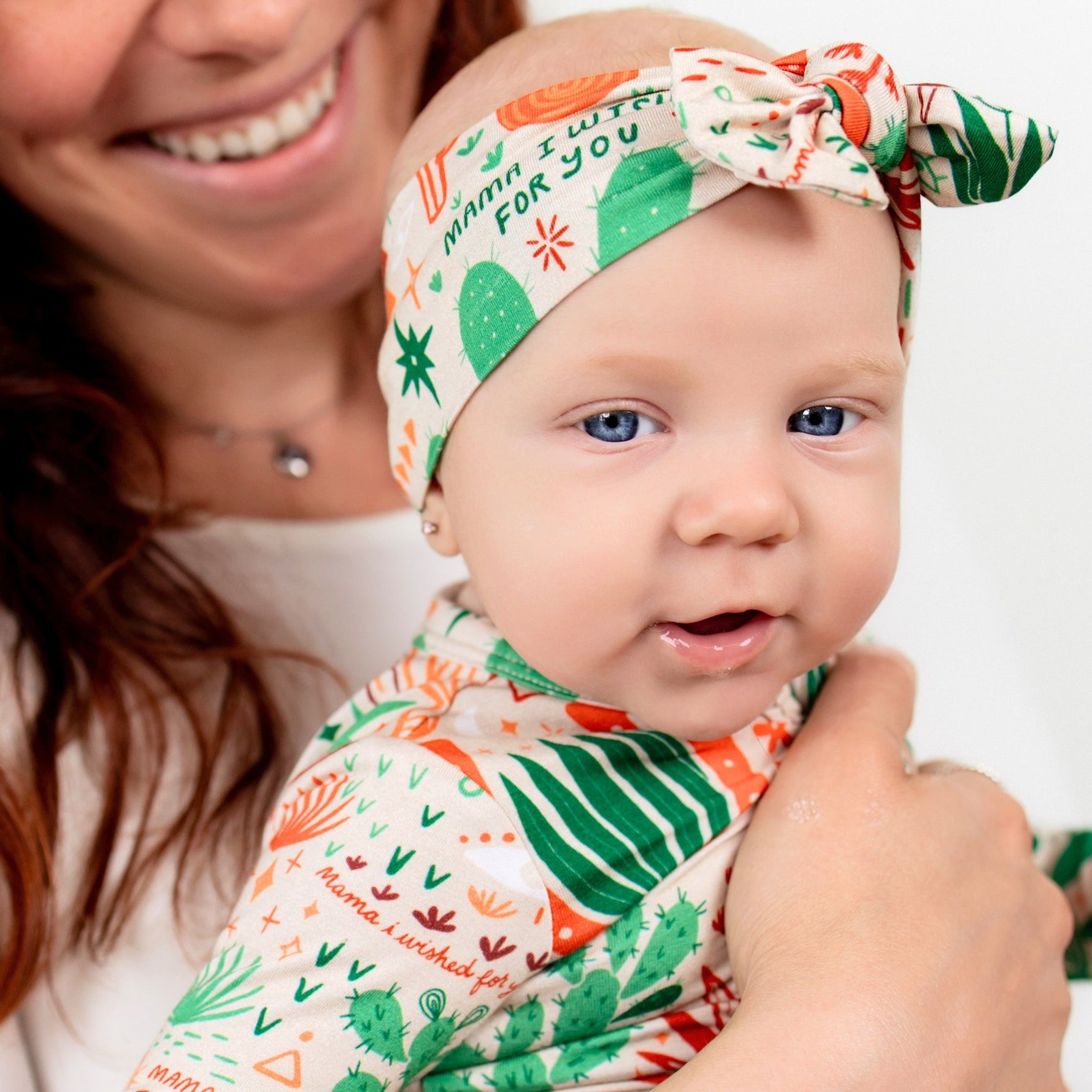 The SoftKnot Bow | Desert Cactus (Beige) by Raising Mama at Everetts Place