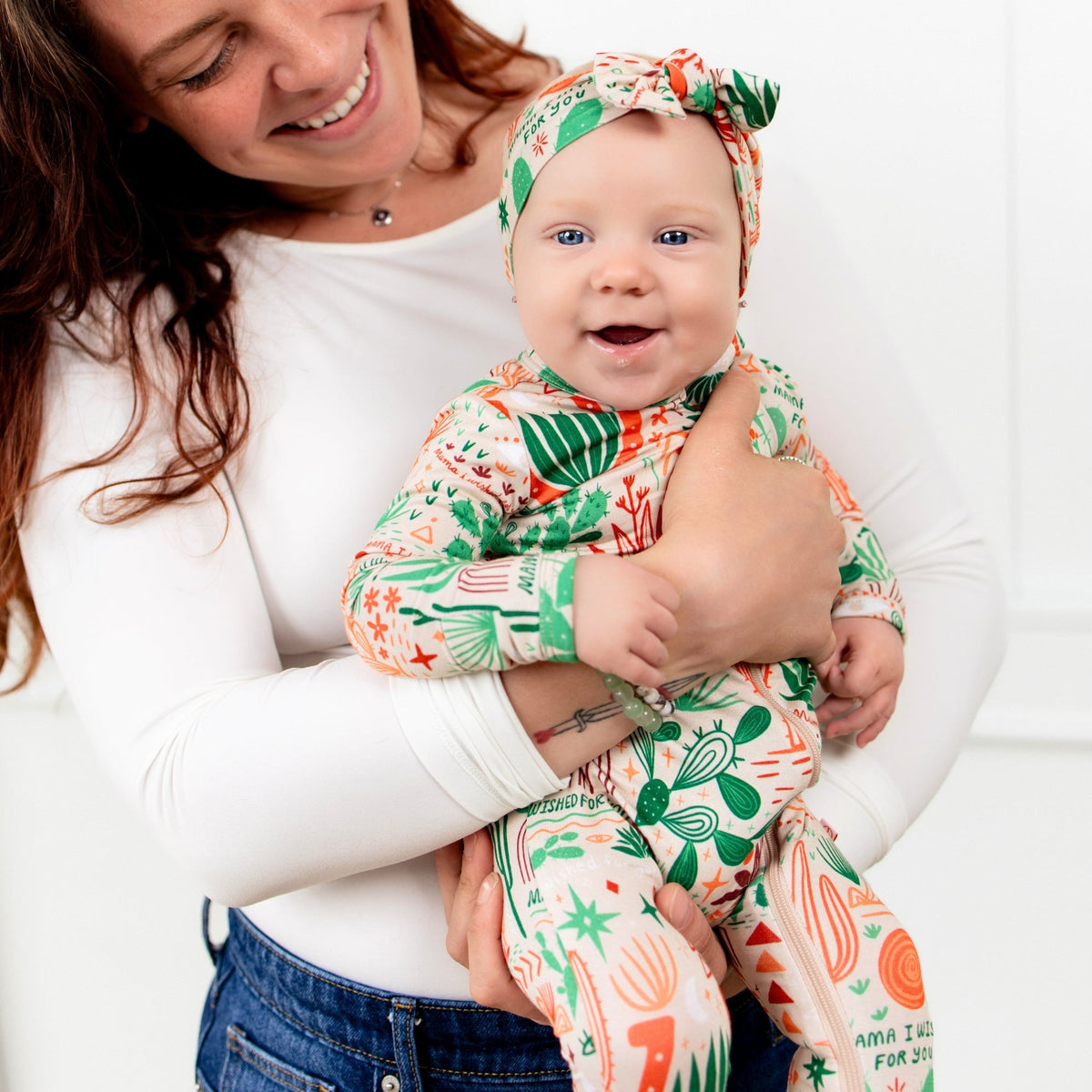 The Second-Skin Footie | Desert Cactus (Beige) by Raising Mama at Everetts Place