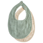 Mushie Muslin Bibs for Babies with Dual Snap Closure - Soft and Absorbent Multi-Layered Design - Baby & Toddler > Nursing & Feeding > Bibs Muslin Bib