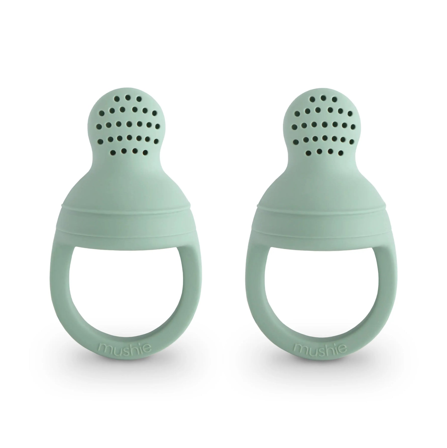 Mushie Silicone Fresh Food Feeder for Safe Self Feeding and Easy Cleaning - Baby & Toddler > Baby Health > Pacifiers & Teethers Silicone Fresh Food Feeder