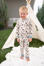 Dreamlet Camp Paws Long Sleeve Pajama Set Blue For Dogs Dreamlet - Apparel & Accessories > Clothing > Baby & Toddler Clothing > Baby & Toddler Sleepwear Two Piece PJs
