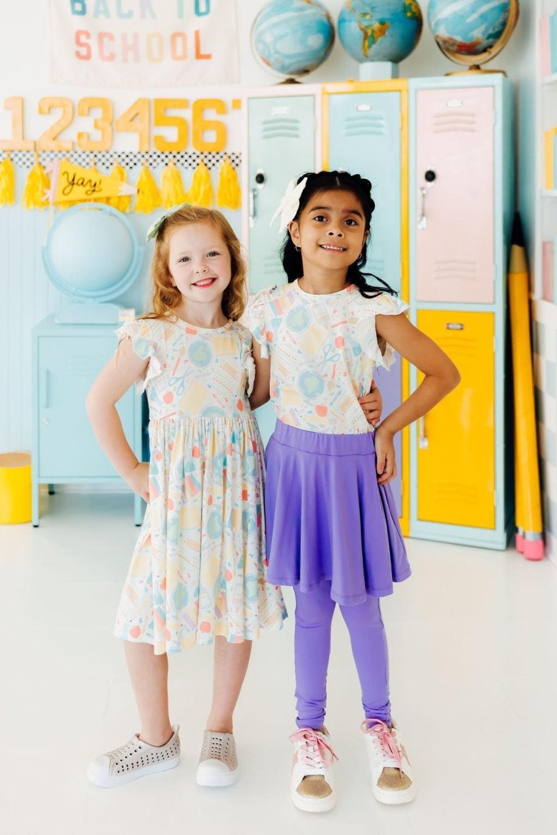 Mila & Rose ® Campus Cutie Short Sleeve Ruffle Tee Mila And Rose Everyday - Everetts Place Boutique - 