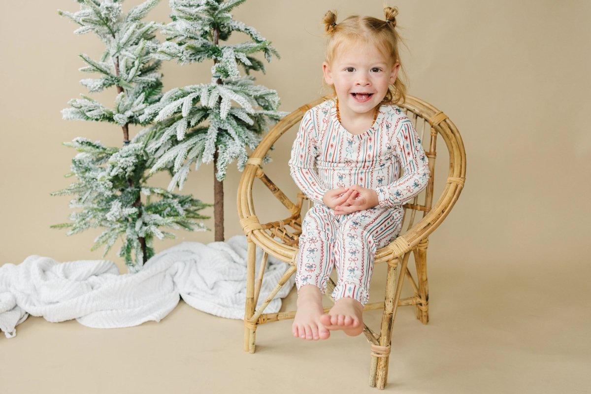 Little Joy Co. Candy Cane Lane 2pc Bamboo Pajamas - Everetts Place Boutique - 