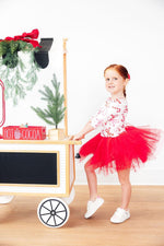 Candy Cane Lane 3 4 Tutu Leotard For Girls Fluffy Layers Mila & Rose ® Everetts Place: Online Boutique