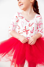 Candy Cane Lane 3 4 Tutu Leotard For Girls Fluffy Layers Mila & Rose ® Everetts Place: Online Boutique
