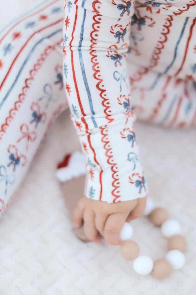 Little Joy Co. Candy Cane Lane Bamboo Zippy Pajamas - Everetts Place Boutique - 