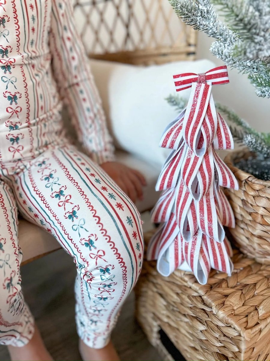 Little Joy Co. Candy Cane Lane Bamboo Zippy Pajamas - Everetts Place Boutique - 