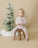 Little Joy Co. Candy Cane Lane Bamboo Zippy Pajamas - Everetts Place Boutique - 