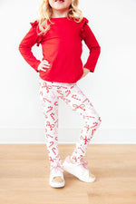 Candy Cane Lane Leggings High Waisted Slim Fit Mila Rose Mila & Rose ® Everetts Place: Online Boutique