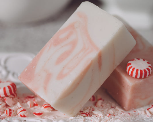 Candy Cane Organic Handmade Soap Holiday Scent Gift Sweet Harvest Farms Everetts Place: Online Boutique