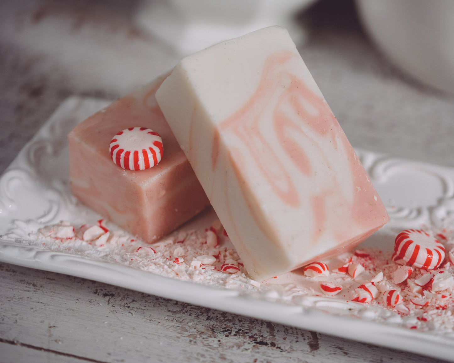 Candy Cane Organic Handmade Soap Holiday Scent Gift Sweet Harvest Farms Everetts Place: Online Boutique