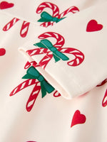 Rylee Faith Designs Candy Cane and Heart Christmas Girls Dress - Apparel & Accessories > Clothing > Baby & Toddler Clothing > Baby & Toddler Dresses Dress