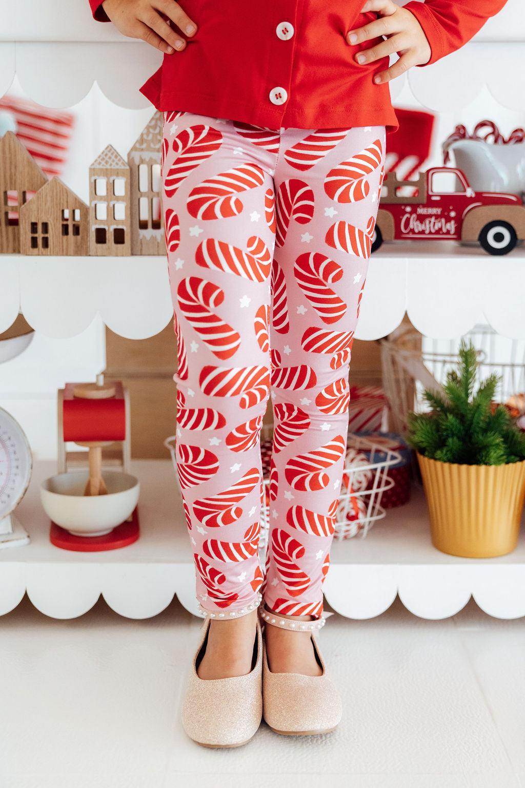 Candy Canes Leggings by Mila & Rose ® at Everetts Place