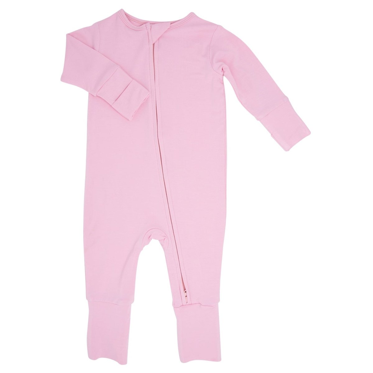 Sweet Bamboo Candy Pink Convertible Romper With Two Way Zip Silky Fabric - Everetts Place Boutique - 