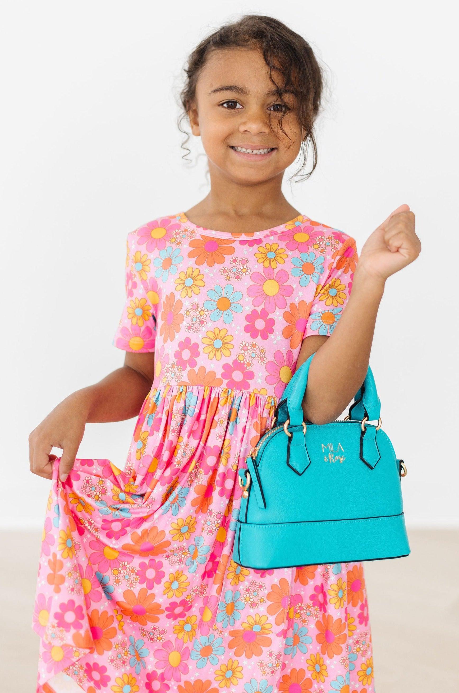 Caribbean Blue Girls Crossbody Purse by Mila and Rose Mila & Rose ® Everetts Place: Online Boutique