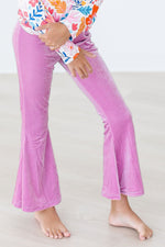 Carnation Pink Velvet Bells For Girls Trendy Fall Look Mila & Rose ® Everetts Place: Online Boutique