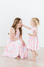 Castles and Rainbows Flutter Sleeve Twirl Dress for Girls Mila & Rose ® Everetts Place: Online Boutique