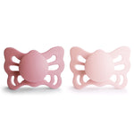 FRIGG Butterfly anatomical silicone baby pacifier 2-pack (0-6 months)