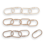 Mushie Chain Link Rings for Strollers and Car Seats Durable Plastic Toy Attachments - Baby & Toddler > Baby Toys & Activity Equipment toys