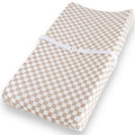 Changing Pad Cover, Checkered Beige Miller & Co. Everetts Place Boutique