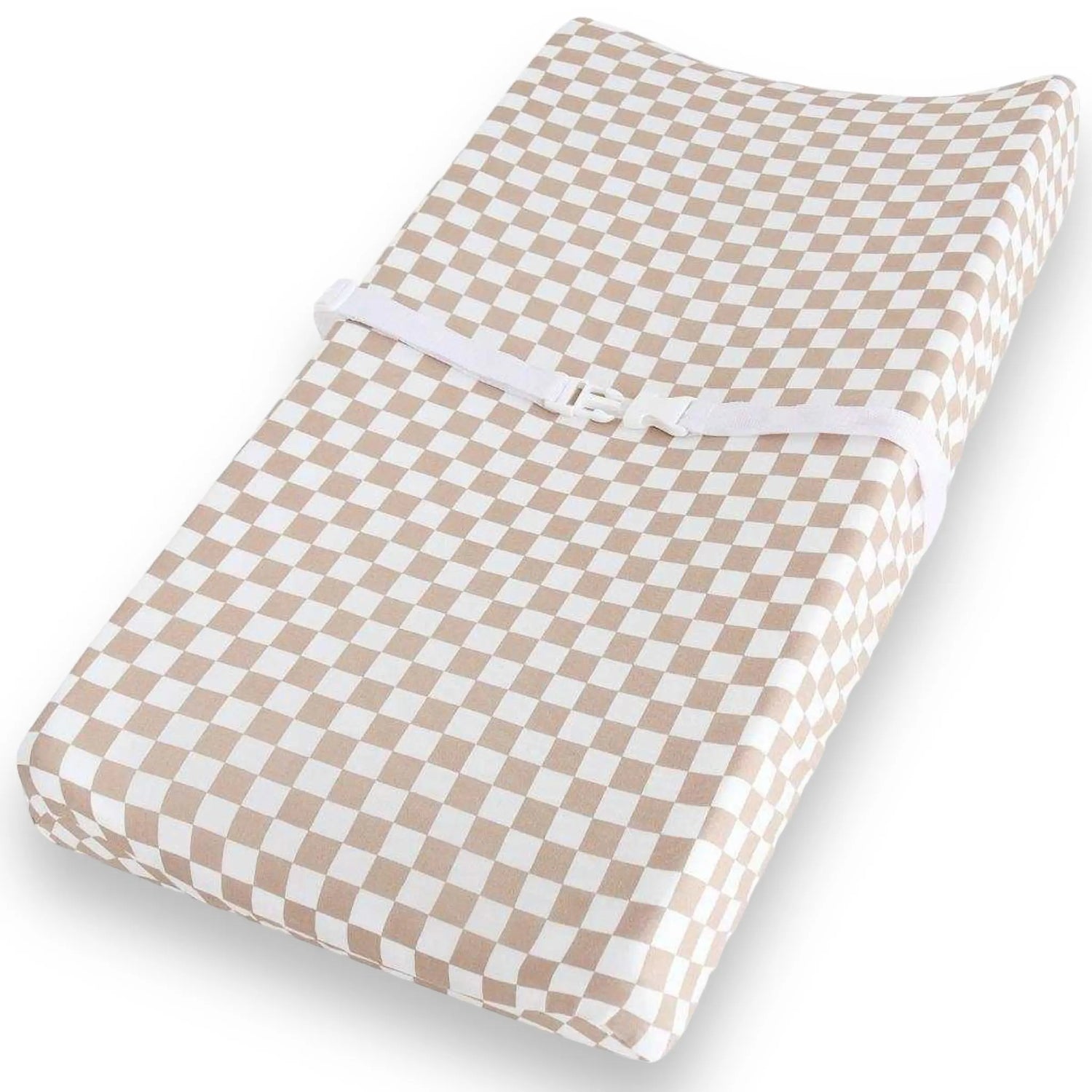 Changing Pad Cover, Checkered Beige Miller & Co. Everetts Place Boutique