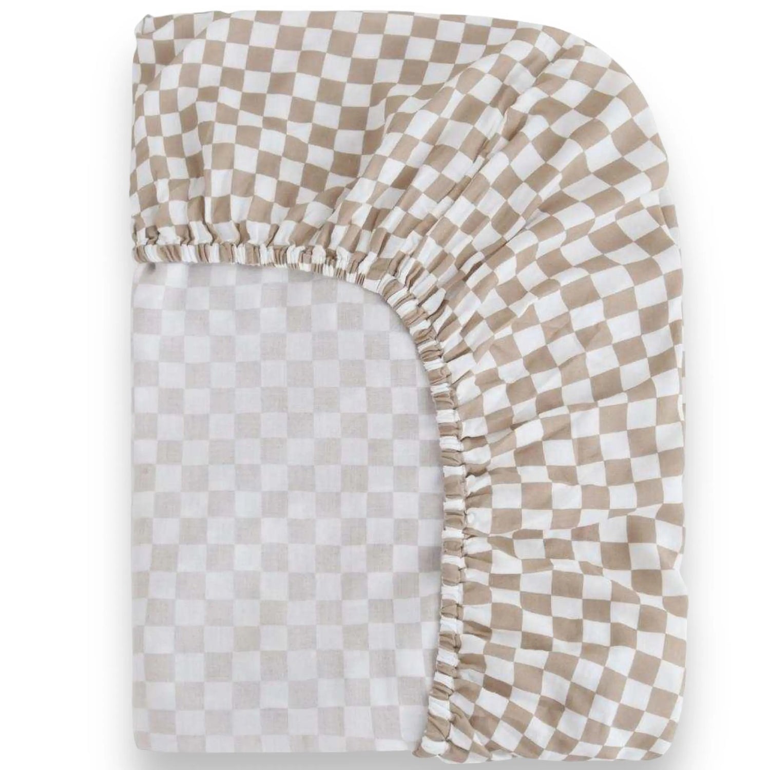 Changing Pad Cover, Checkered Beige Miller & Co. Everetts Place Boutique