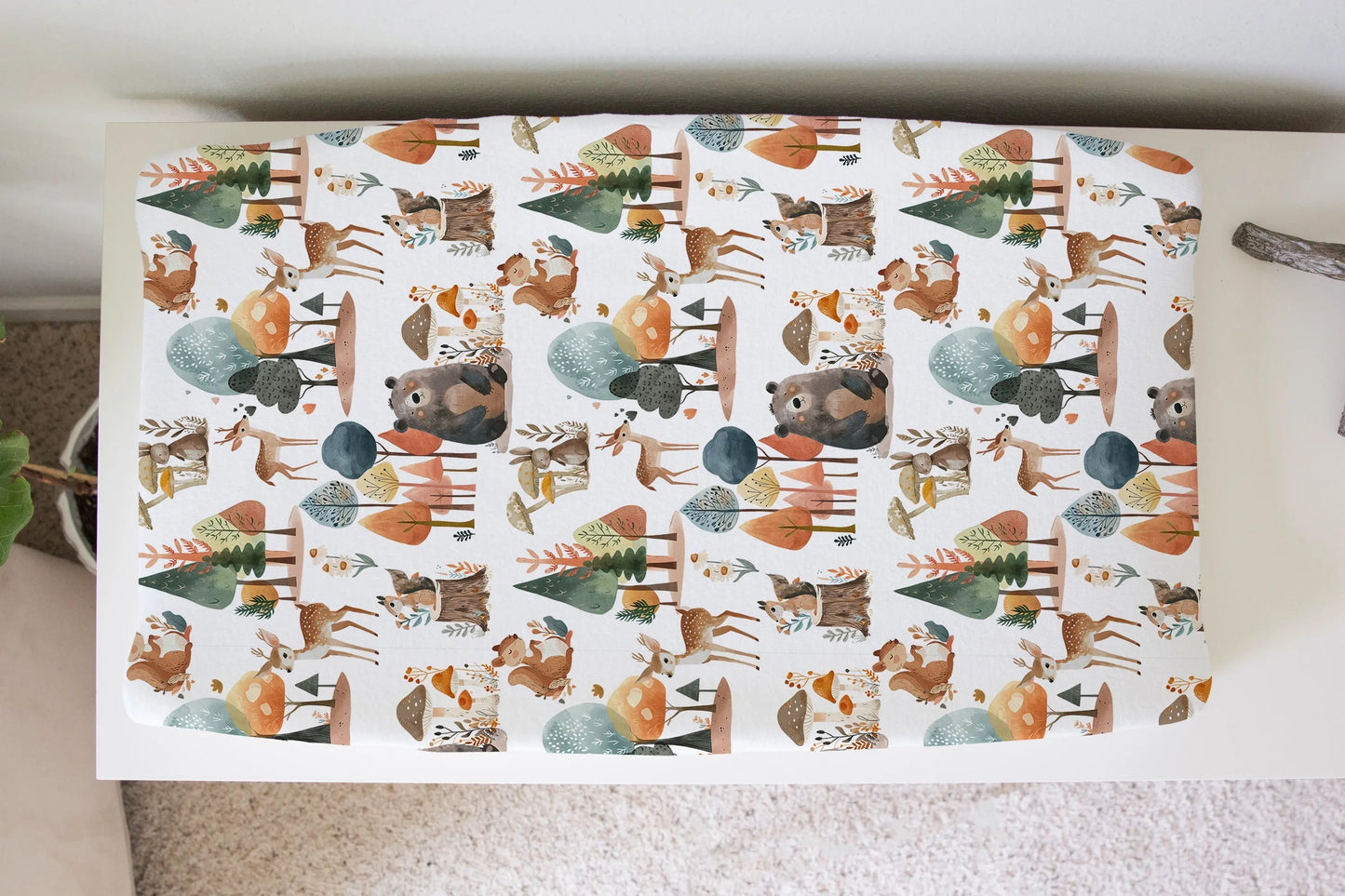 Changing Pad Cover - Enchanted Forest Honey Lemonade