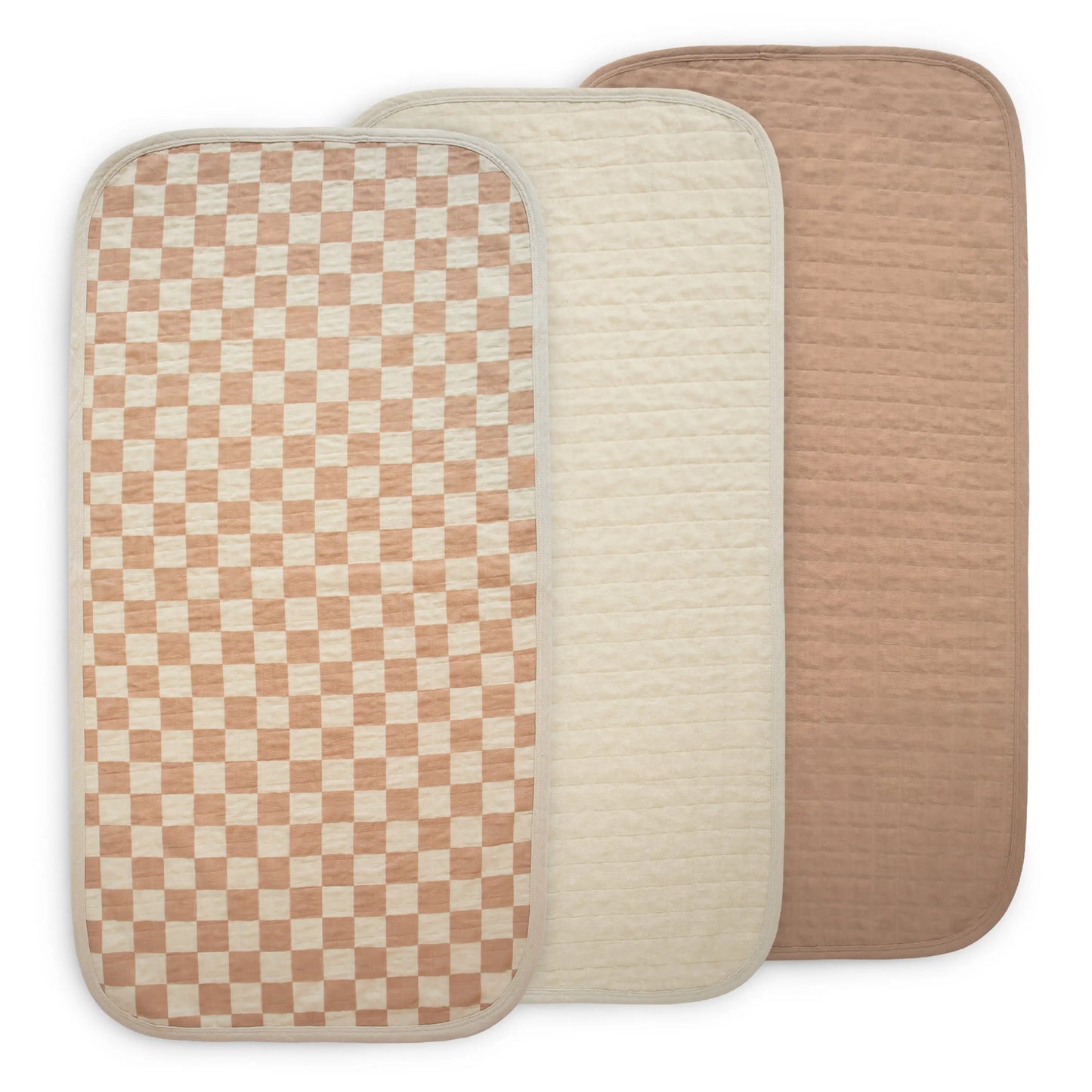 Mushie Organic Cotton Changing Pad Liners with Water Repellent Layer and Bamboo Blend Mushie