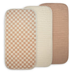 Mushie Mushie Organic Cotton Changing Pad Liners with Water Repellent Layer and Bamboo Blend - Baby & Toddler > Diapering > Changing Mat & Tray Covers Changing Pad Liner