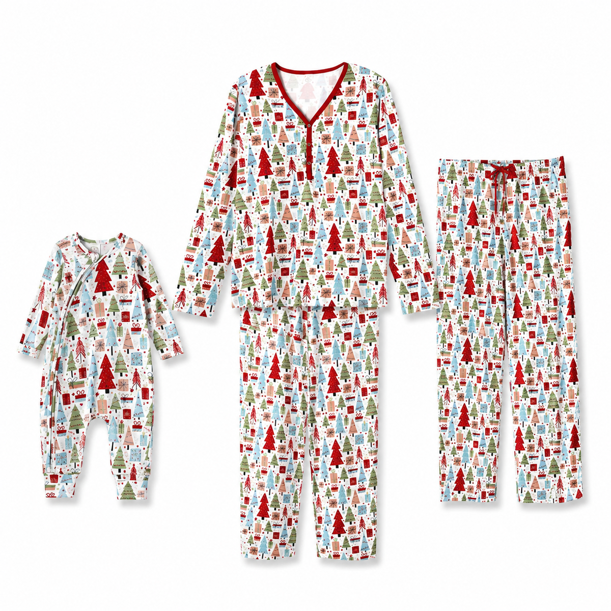 Christmas Merry Family Matching Ultra-Soft Bamboo Pajamas by Tesa Babe