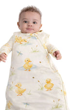 My First Waddle Bamboo Sleep Sacks- Duck Print Double Zip by Rayn’s Tiny Stitches