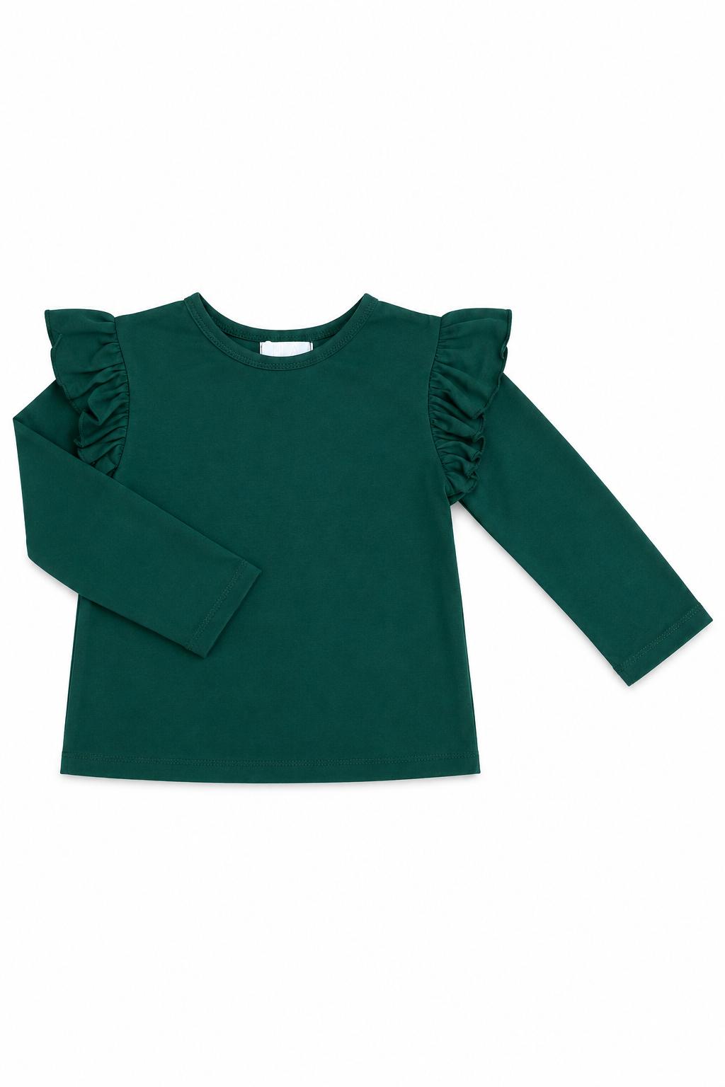 Spruce L/S Ruffle Tee by Mila & Rose ®