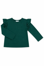 Spruce L/S Ruffle Tee by Mila & Rose ®