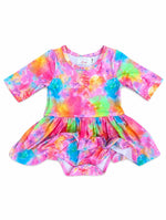 Swirly Whirly 3/4 Sleeve Twirl Bodysuit by Mila & Rose ®
