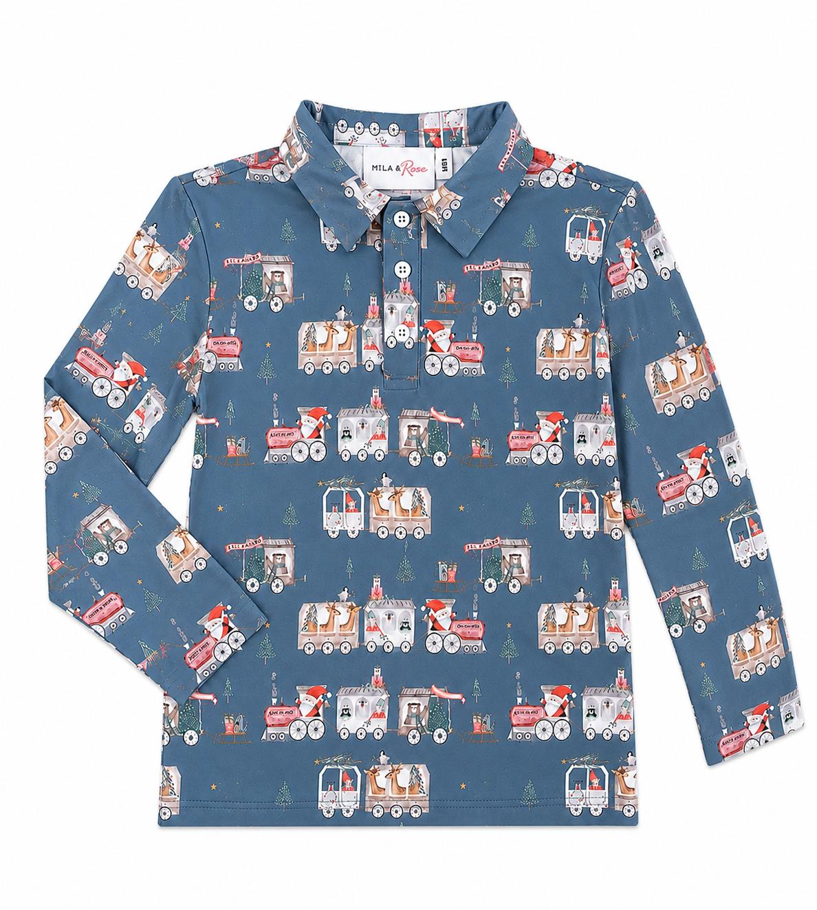 North Pole Express L/S Polo by Mila & Rose ®