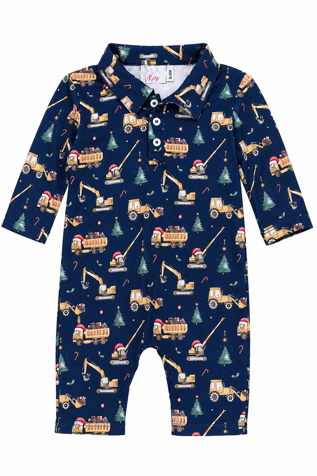 Oh What Fun It Is to Build L/S Polo One-Piece by Mila & Rose ®