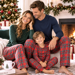Christmas Unisex Bamboo Pajama Pants – Classic Red Tartan by Tesa Babe