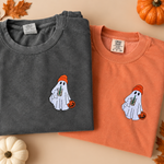 Embroidered Iced Coffee Ghost Crewneck Sweatshirt by Little Joy Co.