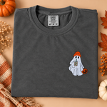 Cotton Embroidered Iced Coffee Ghost Tee by Little Joy Co.