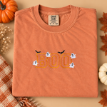 Embroidered Ring-Spun Cotton Tee - Adult 'BOO' by Little Joy Co.