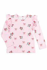 Winter Berries L/S Ruffle Tee by Mila & Rose ®
