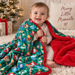 My First Christmas Toddler Bamboo Blanket: Ornament Design by Rayn’s Tiny Stitches