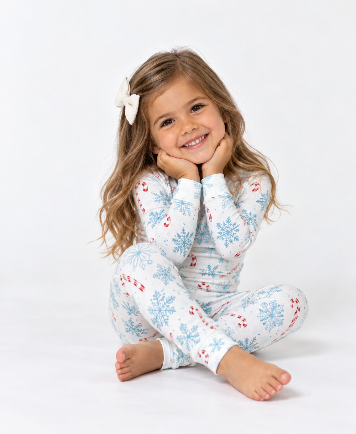 My First Candy Cane: Toddler Bamboo Pajamas by Rayn’s Tiny Stitches