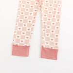 Dreamlet Checkerboard Hearts Two Piece Bamboo Viscose Set Dreamlet - Apparel & Accessories > Clothing > Baby & Toddler Clothing > Baby & Toddler Sleepwear Two Piece PJs