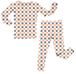 Checkered Boo Halloween, Bamboo Two Piece Pajama Set Miller & Co. Everetts Place Boutique